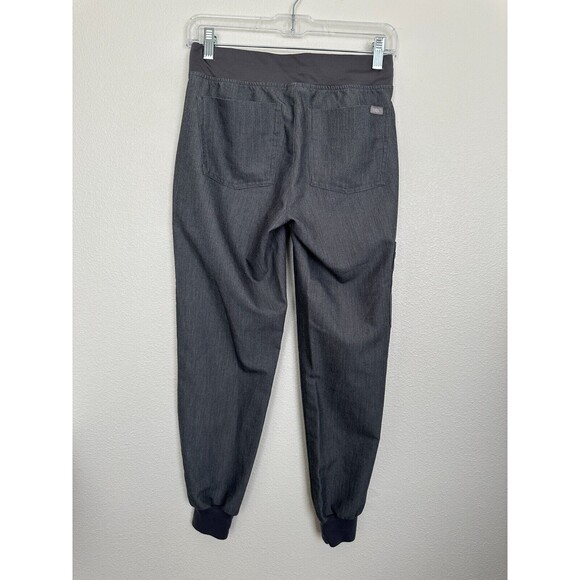 FIGS Women's Zamora Joggers Gray Drawstring Medical Size XXSP 2XS Petite - Picture 2 of 8